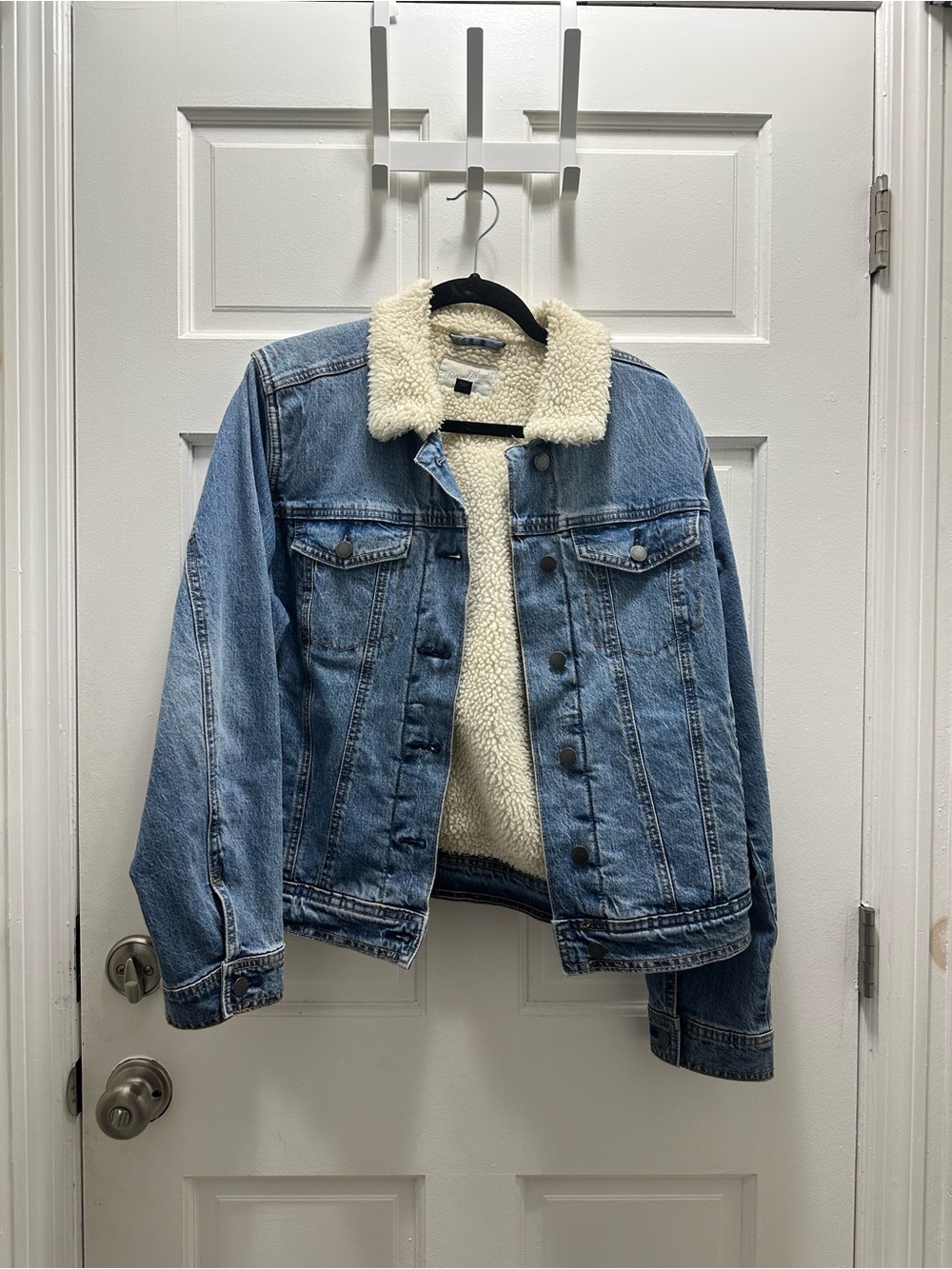 Universal Thread Light Blue Denim Sherpa Jacket